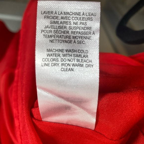 Dynamite | Red strappy dress - lightly ruffled bottom - medium - slip style - Picture 7 of 7